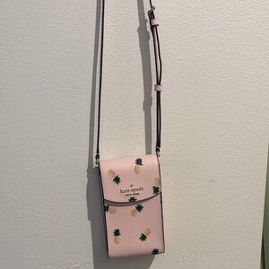 Kate Spade Pink Crossbody Bag with Pineapple Design